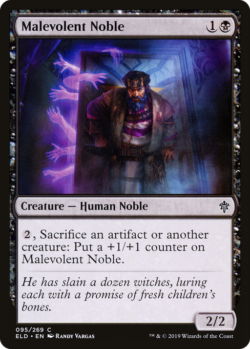 Malevolent Noble (ELD-095) [Throne of Eldraine] MTG Single Wizards of the Coast