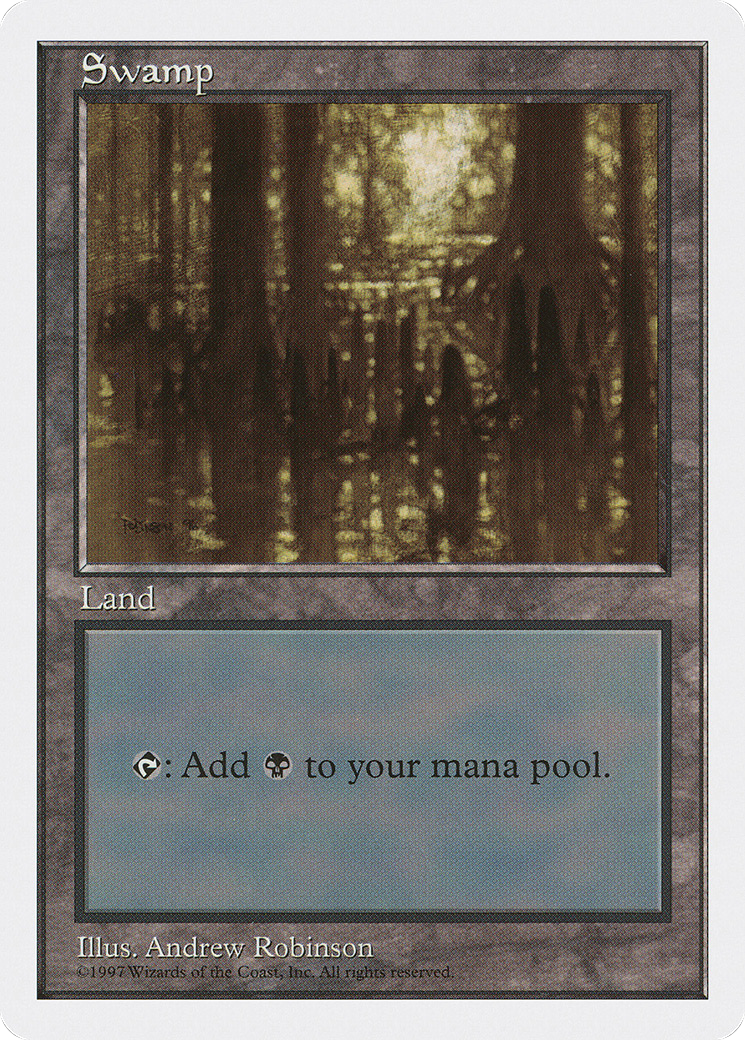 Swamp (5ED-438) [Fifth Edition] MTG Single Wizards of the Coast