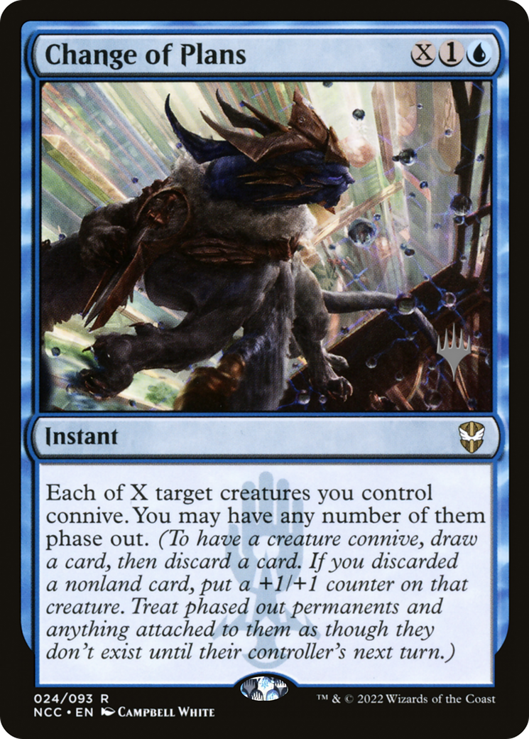 Change of Plans (PPSNC-024) [New Capenna Commander Promos] Foil MTG Single Wizards of the Coast
