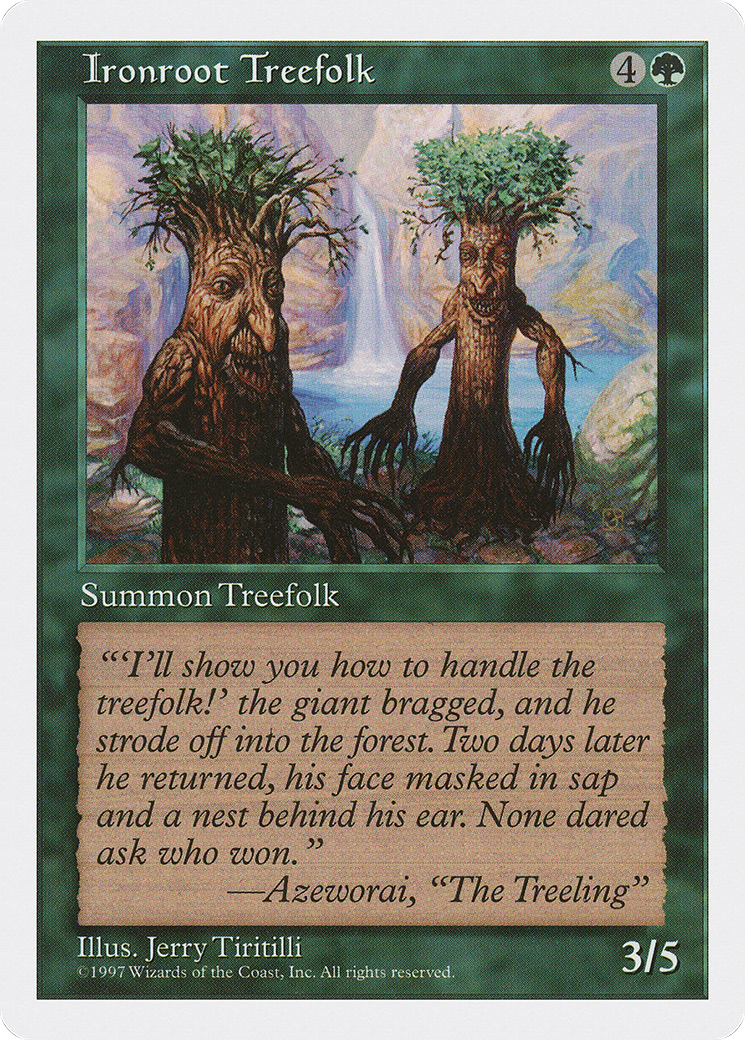 Ironroot Treefolk (5ED-) [Fifth Edition] MTG Single Wizards of the Coast