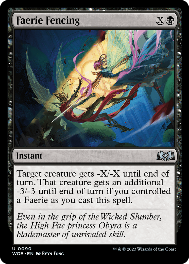 Faerie Fencing (WOE-090) [Wilds of Eldraine] MTG Single Wizards of the Coast