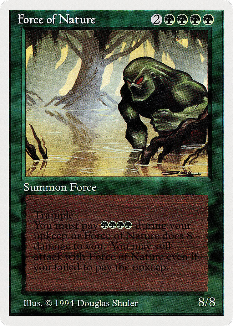 Force of Nature (SUM-196) [Misc] Summer Magic / Edgar MTG Single Wizards of the Coast