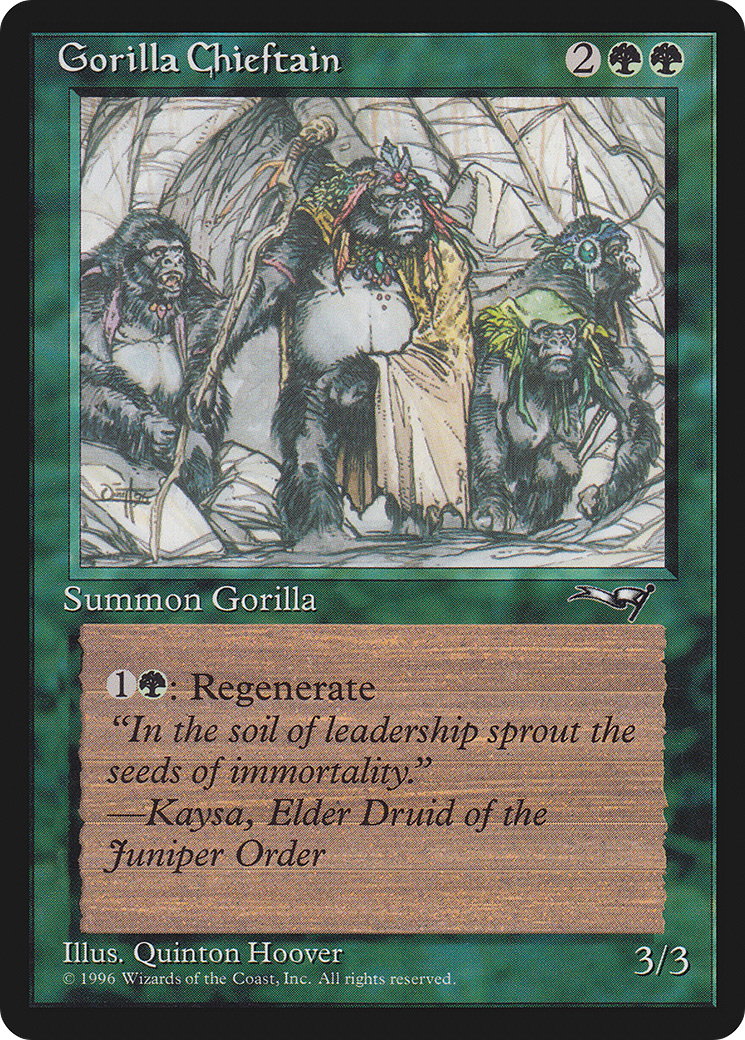 Gorilla Chieftain (ALL-94B) [Alliances] MTG Single Wizards of the Coast
