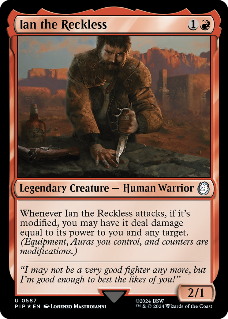Ian the Reckless (Surge Foil) (PIP-587) [Fallout] MTG Single Wizards of the Coast