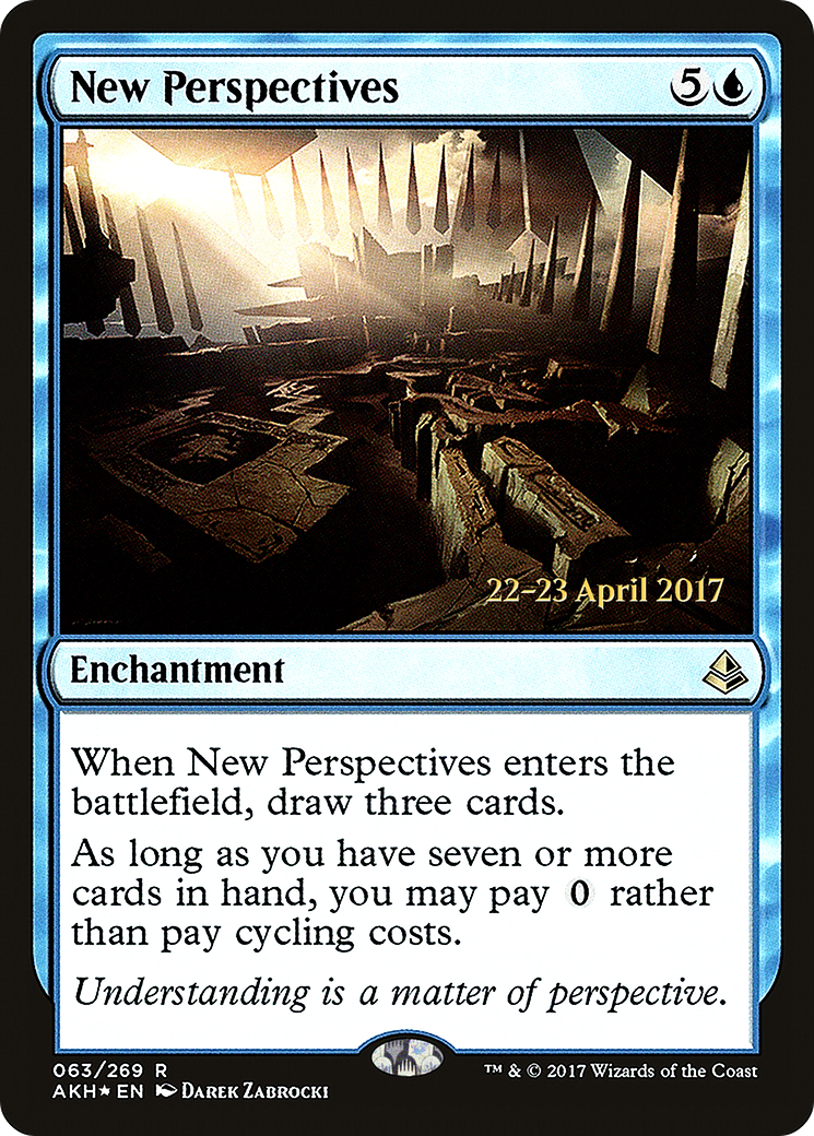 New Perspectives (PRE-063) [Amonkhet Promos] Foil MTG Single Wizards of the Coast