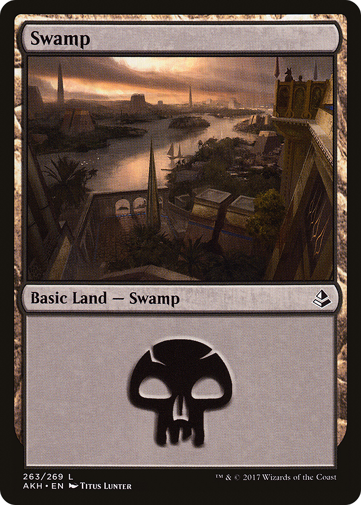 Swamp (AKH-263) [Amonkhet] MTG Single Wizards of the Coast