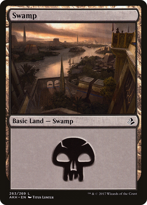 Swamp (AKH-263) [Amonkhet] MTG Single Wizards of the Coast