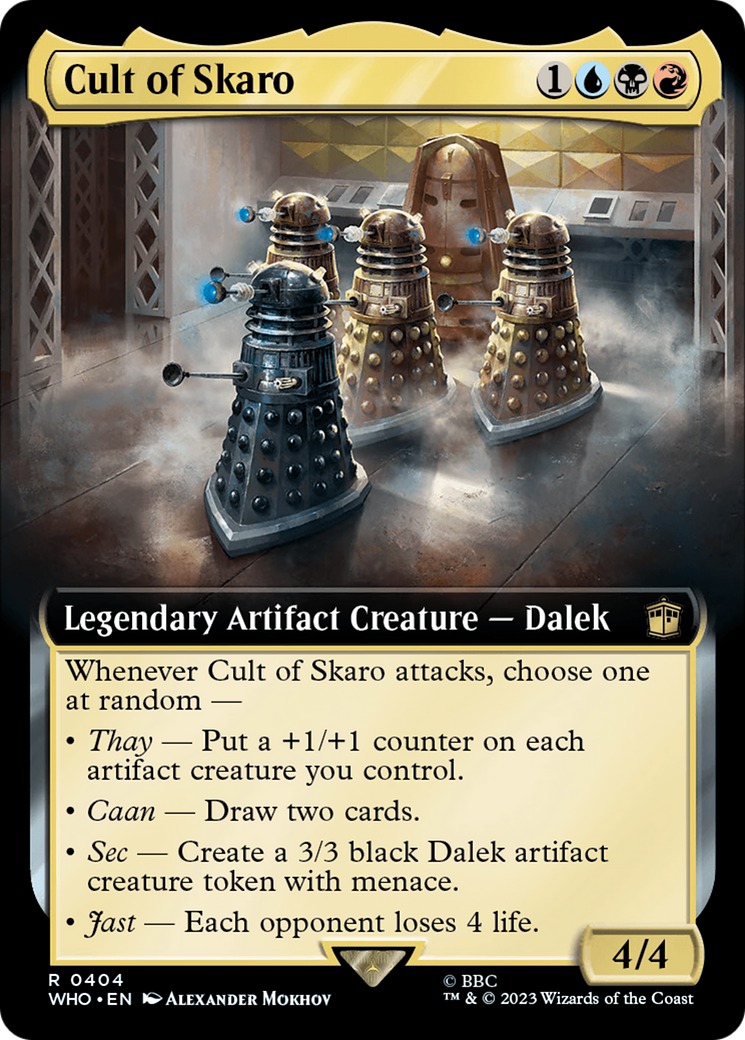 Cult of Skaro (WHO-404) [Doctor Who] (Extended Art) Foil MTG Single Wizards of the Coast