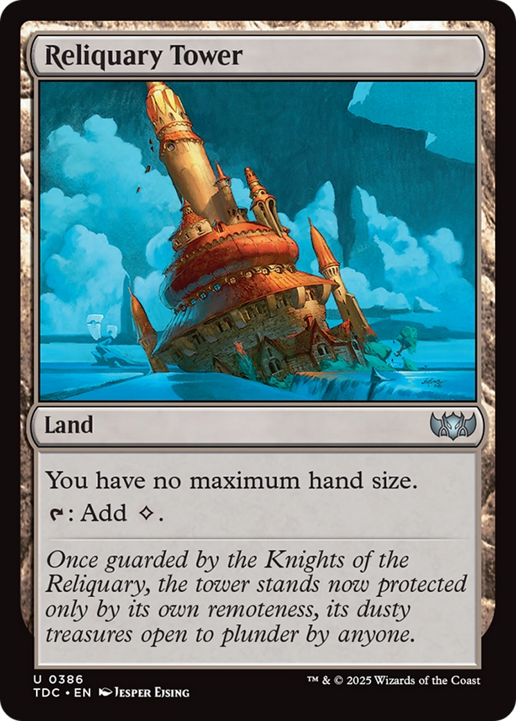 Reliquary Tower (TDC-386) [Commander: Tarkir: Dragonstorm] MTG Single Wizards of the Coast