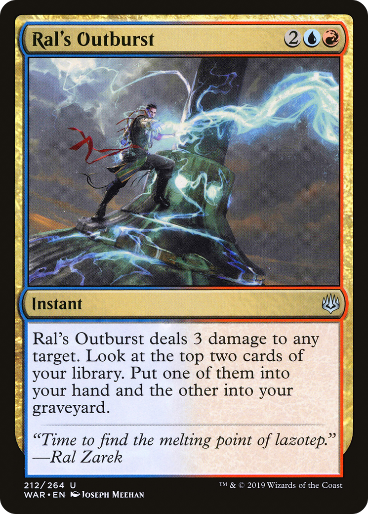 Ral's Outburst (WAR-212) [War of the Spark] MTG Single Wizards of the Coast