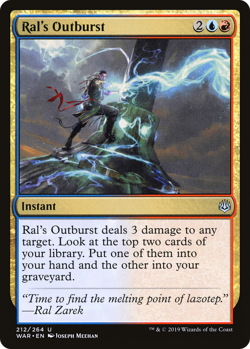 Ral's Outburst (WAR-212) [War of the Spark] MTG Single Wizards of the Coast