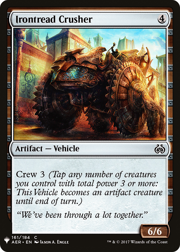 Irontread Crusher (LIST-AER-161) [Mystery Booster] The List MTG Single Wizards of the Coast