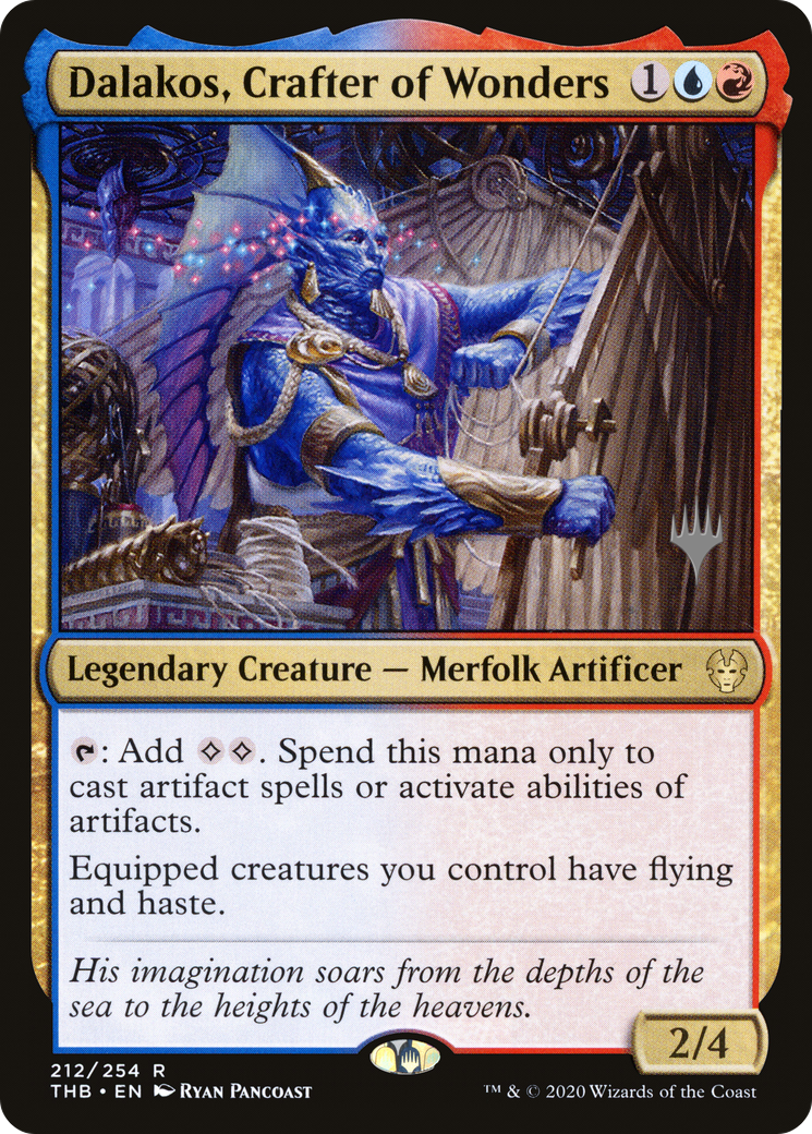 Dalakos, Crafter of Wonders (PPTHB-212) [Theros Beyond Death Promos] Foil MTG Single Wizards of the Coast