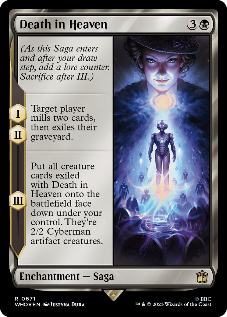 Death in Heaven (Surge Foil) (WHO-671) [Doctor Who] Foil MTG Single Wizards of the Coast