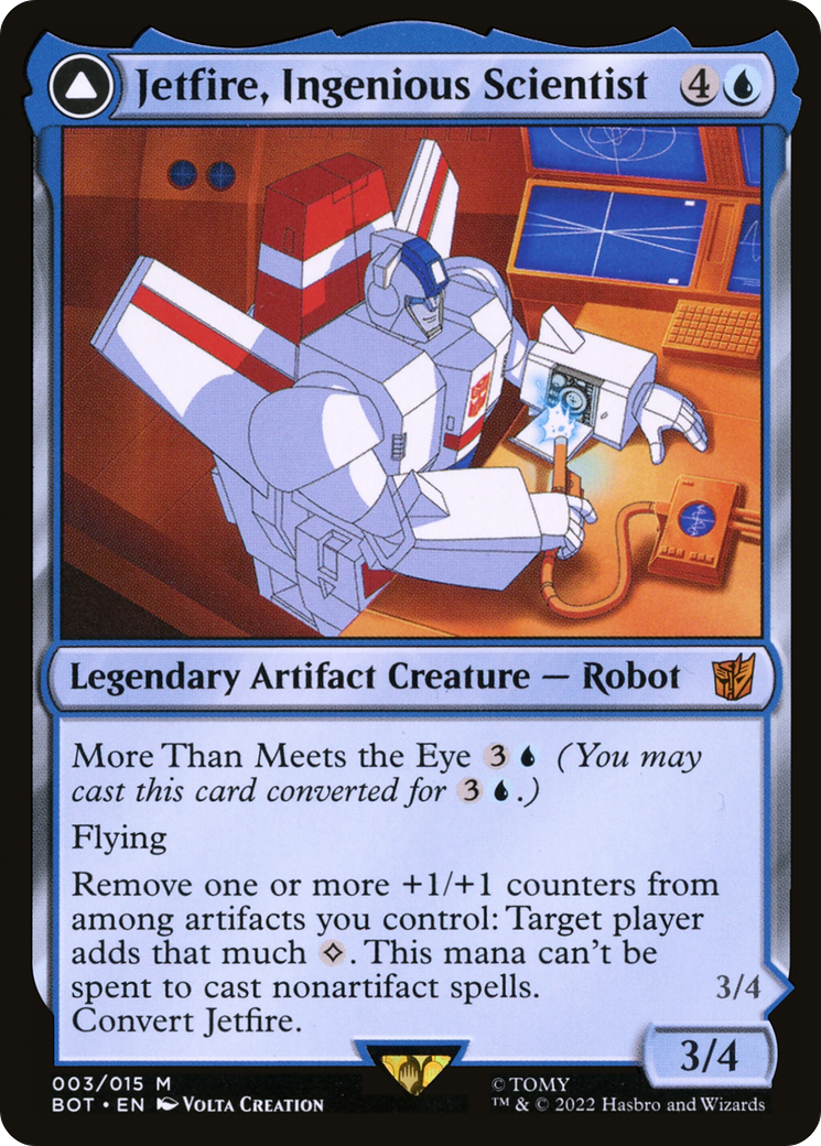 Jetfire, Ingenious Scientist (BOT-003) [Transformers] MTG Single Wizards of the Coast