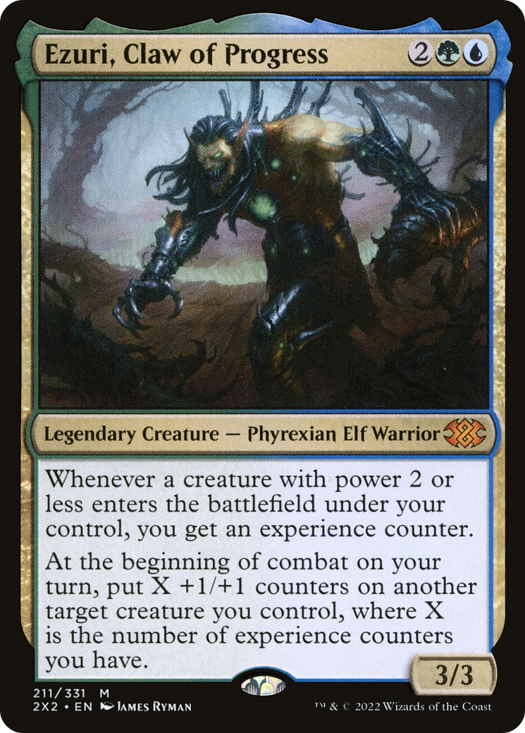 Ezuri, Claw of Progress (2X2-211) [Double Masters 2022] Foil MTG Single Wizards of the Coast