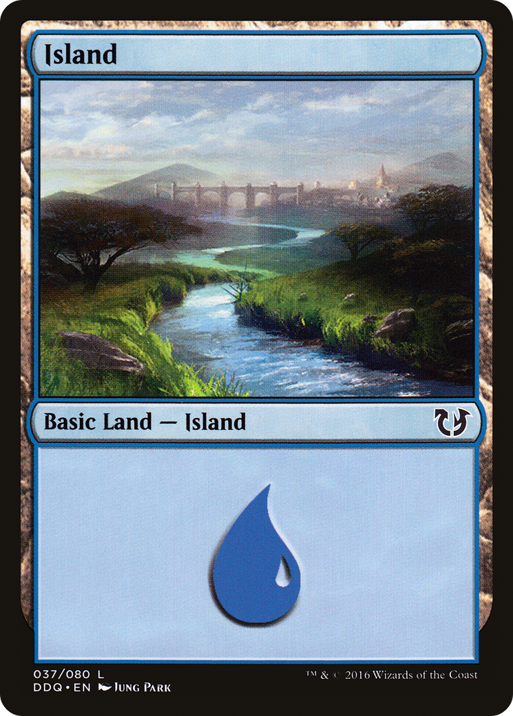 Island (DDQ-037) [Misc] Duel Decks: Blessed vs. Cursed MTG Single Wizards of the Coast