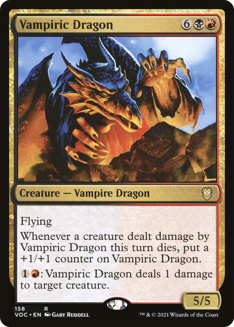 Vampiric Dragon (VOC-158) [Crimson Vow Commander] MTG Single Wizards of the Coast