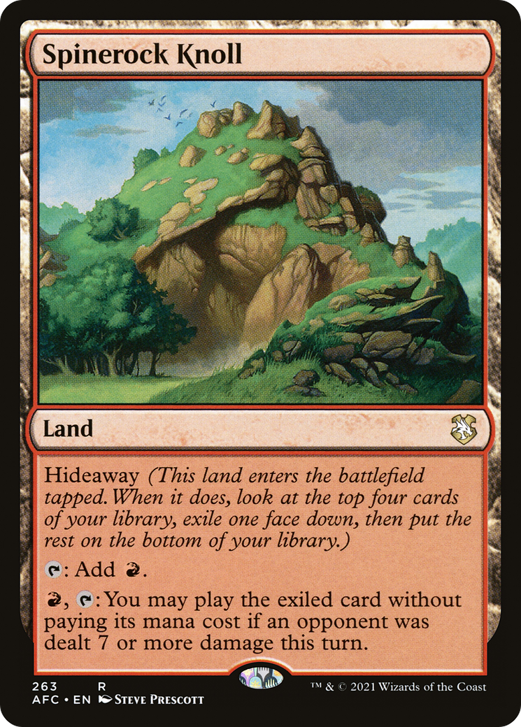Spinerock Knoll (AFC-263) [Forgotten Realms Commander] MTG Single Wizards of the Coast