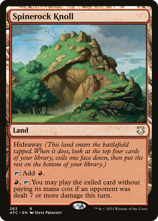 Spinerock Knoll (AFC-263) [Forgotten Realms Commander] MTG Single Wizards of the Coast