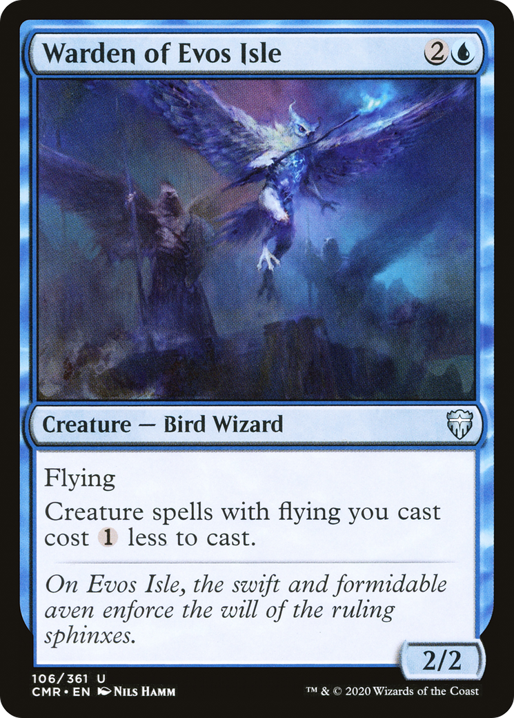 Warden of Evos Isle (CMR-106) [Commander Legends] Foil MTG Single Wizards of the Coast