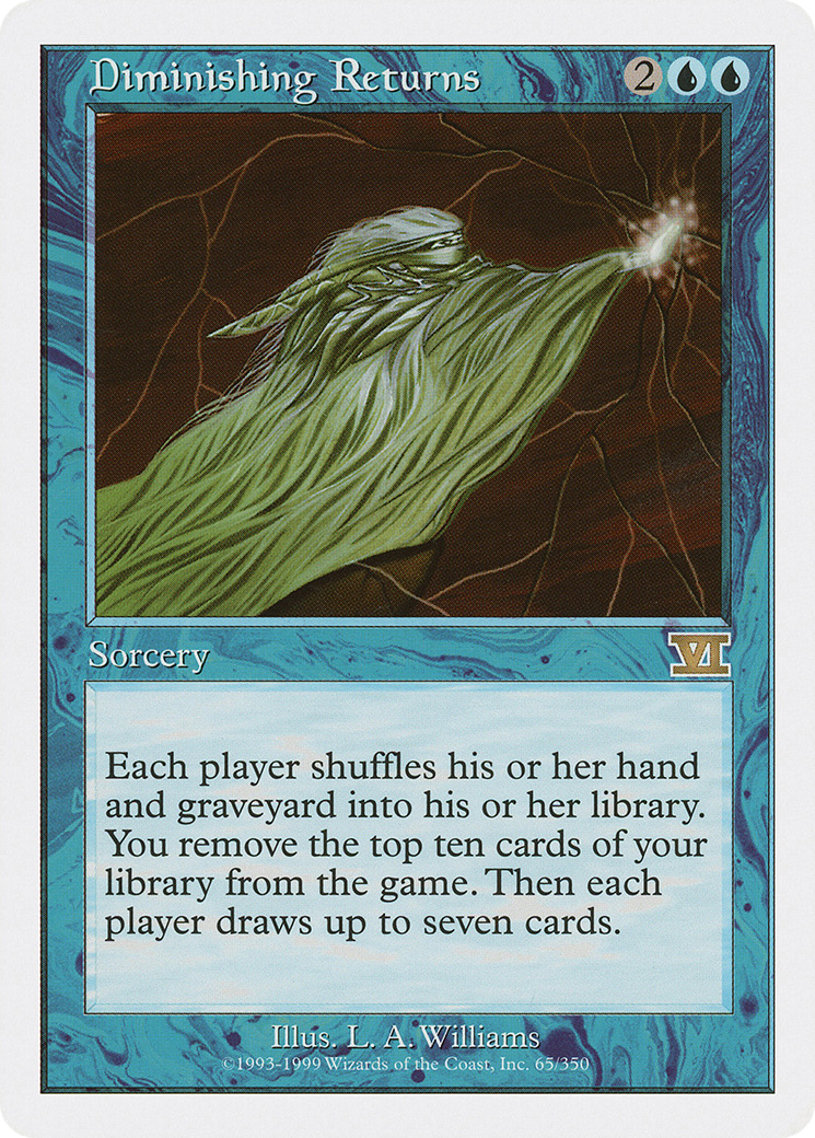 Diminishing Returns (6ED-065) [Classic Sixth Edition] MTG Single Wizards of the Coast