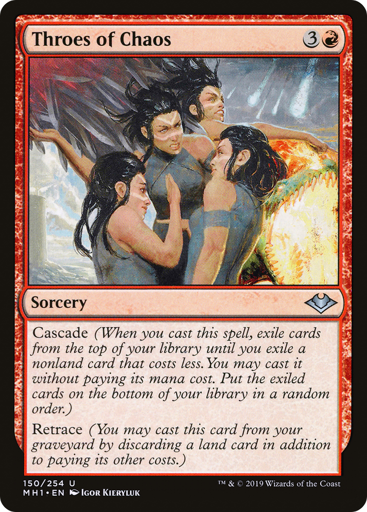 Throes of Chaos (MH1-150) [Modern Horizons] Foil MTG Single Modern Horizons