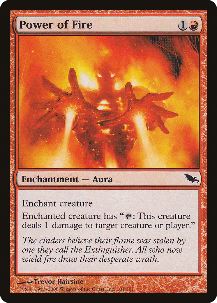 Power of Fire (SHM-101) [Shadowmoor] MTG Single Wizards of the Coast