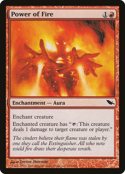 Power of Fire (SHM-101) [Shadowmoor] Foil MTG Single Wizards of the Coast