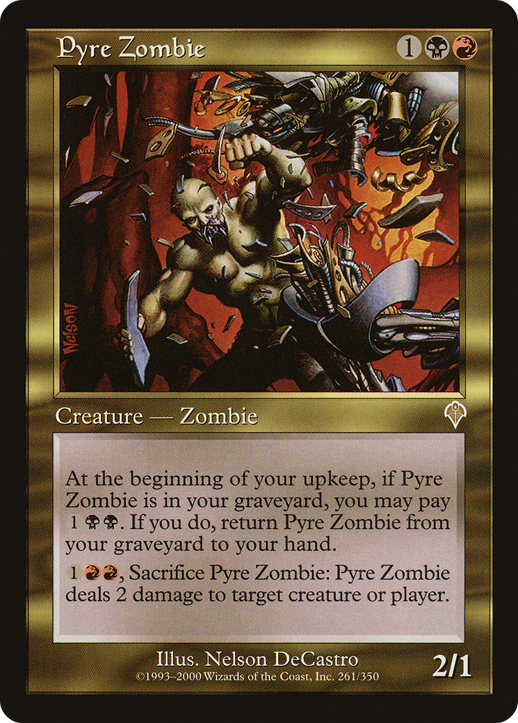 Pyre Zombie (INV-261) [Invasion] MTG Single Wizards of the Coast