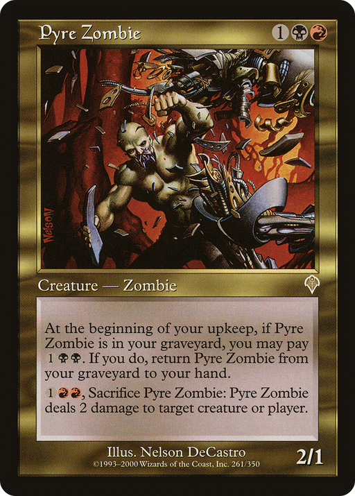 Pyre Zombie (INV-261) [Invasion] MTG Single Wizards of the Coast