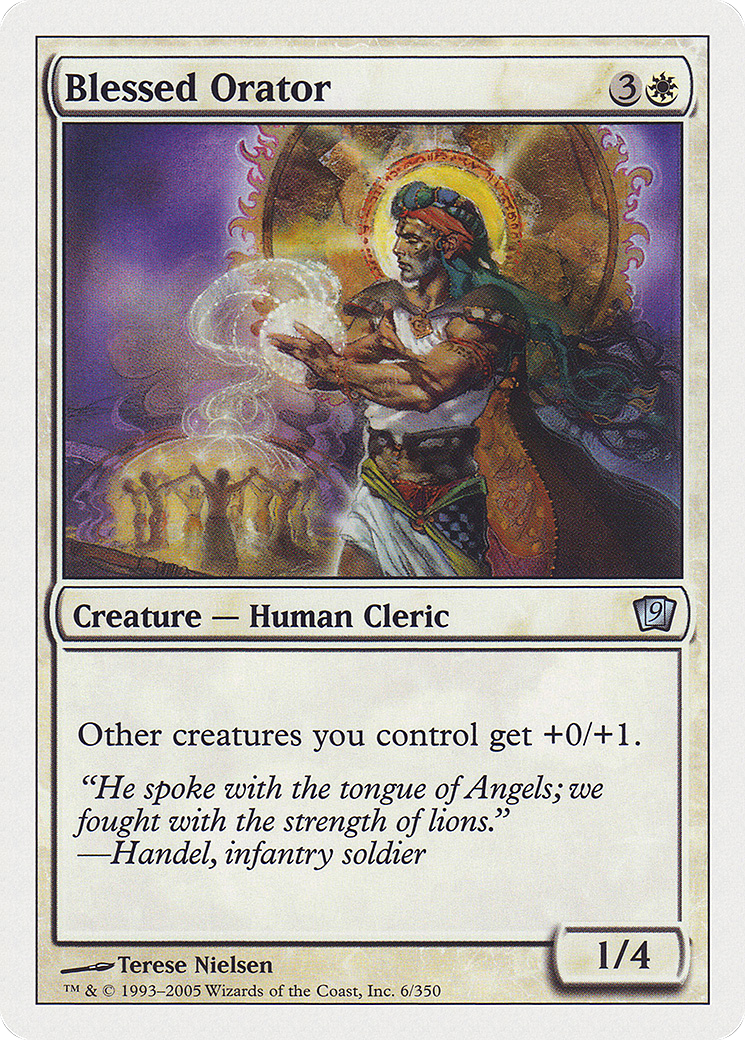 Blessed Orator (9ED-006) [9th Edition] MTG Single Wizards of the Coast