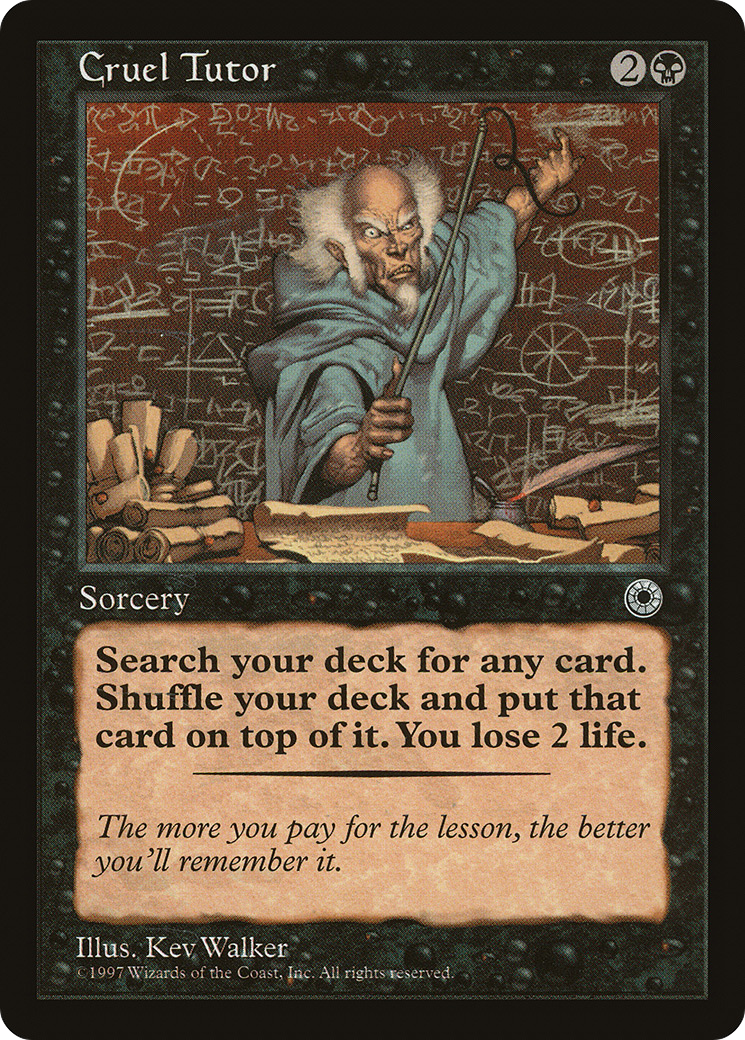 Cruel Tutor (POR-) [Misc] Portal MTG Single Wizards of the Coast