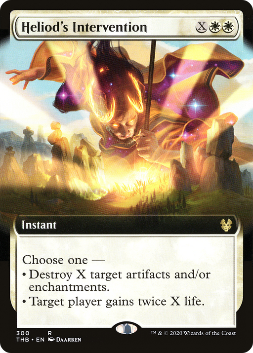 Heliod's Intervention (THB-300) [Theros Beyond Death] (Extended Art) MTG Single Wizards of the Coast