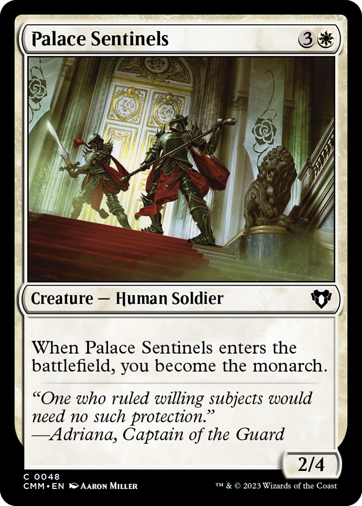 Palace Sentinels (CMM-048) [Commander Masters] Foil MTG Single Wizards of the Coast