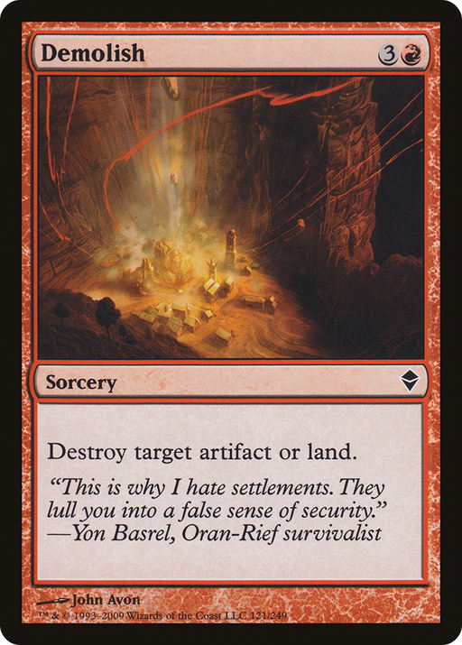 Demolish (ZEN-121) [Zendikar] MTG Single Wizards of the Coast