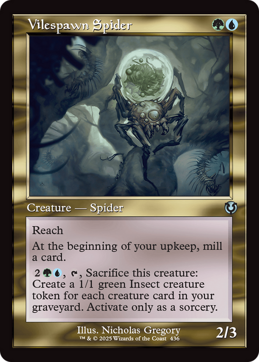 Vilespawn Spider (INR-436) [Innistrad Remastered] Foil MTG Single Wizards of the Coast
