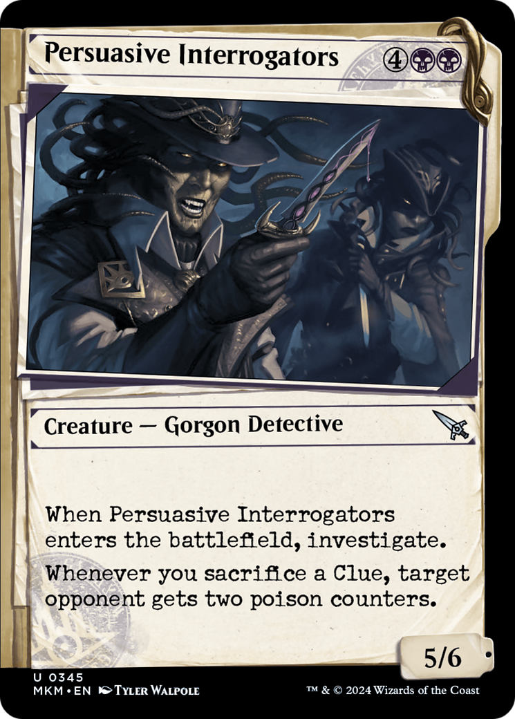 Persuasive Interrogators (MKM-345) [Murders at Karlov Manor] (Showcase) MTG Single Murders at Karlov Manor