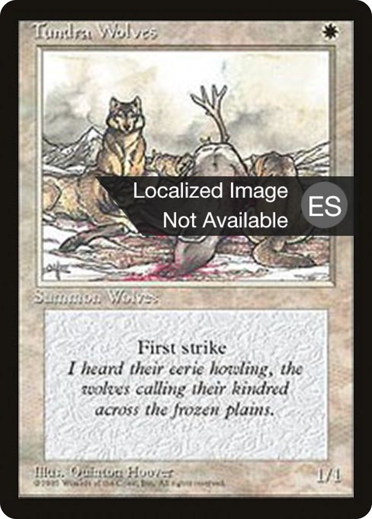 Tundra Wolves (4BB-053) [Fourth Edition Foreign Black Border] MTG Single Wizards of the Coast