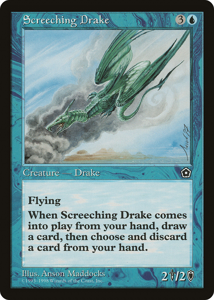 Screeching Drake (P02-044) [Misc] Portal Second Age MTG Single Wizards of the Coast