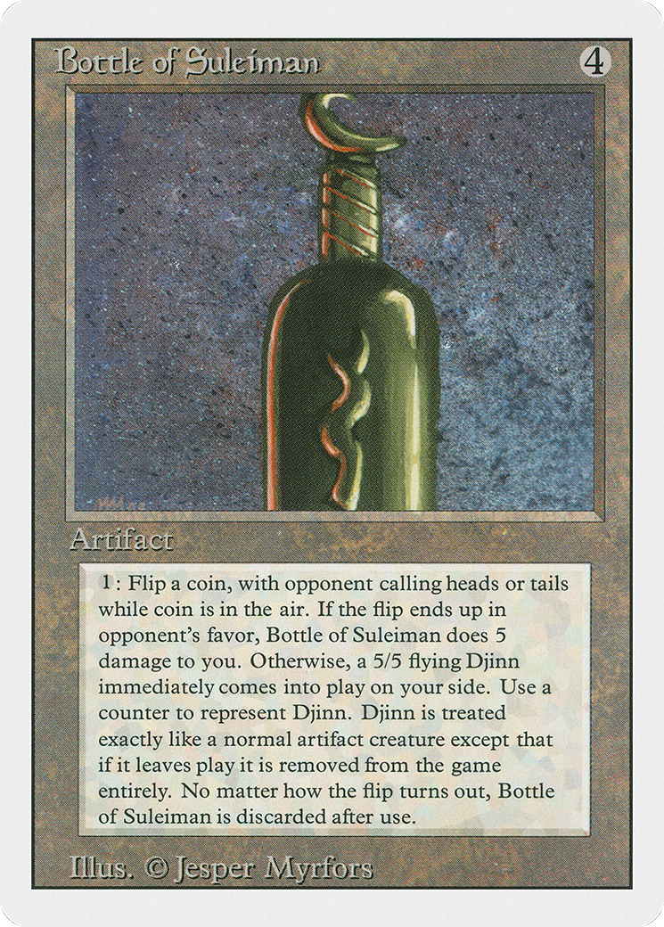 Bottle of Suleiman (3ED-237) [Revised Edition] MTG Single Wizards of the Coast