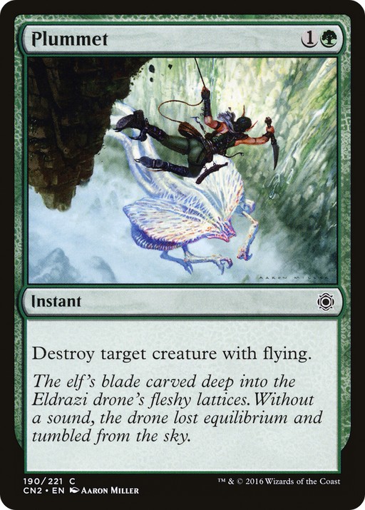 Plummet (CN2-190) [Conspiracy: Take the Crown] MTG Single Wizards of the Coast
