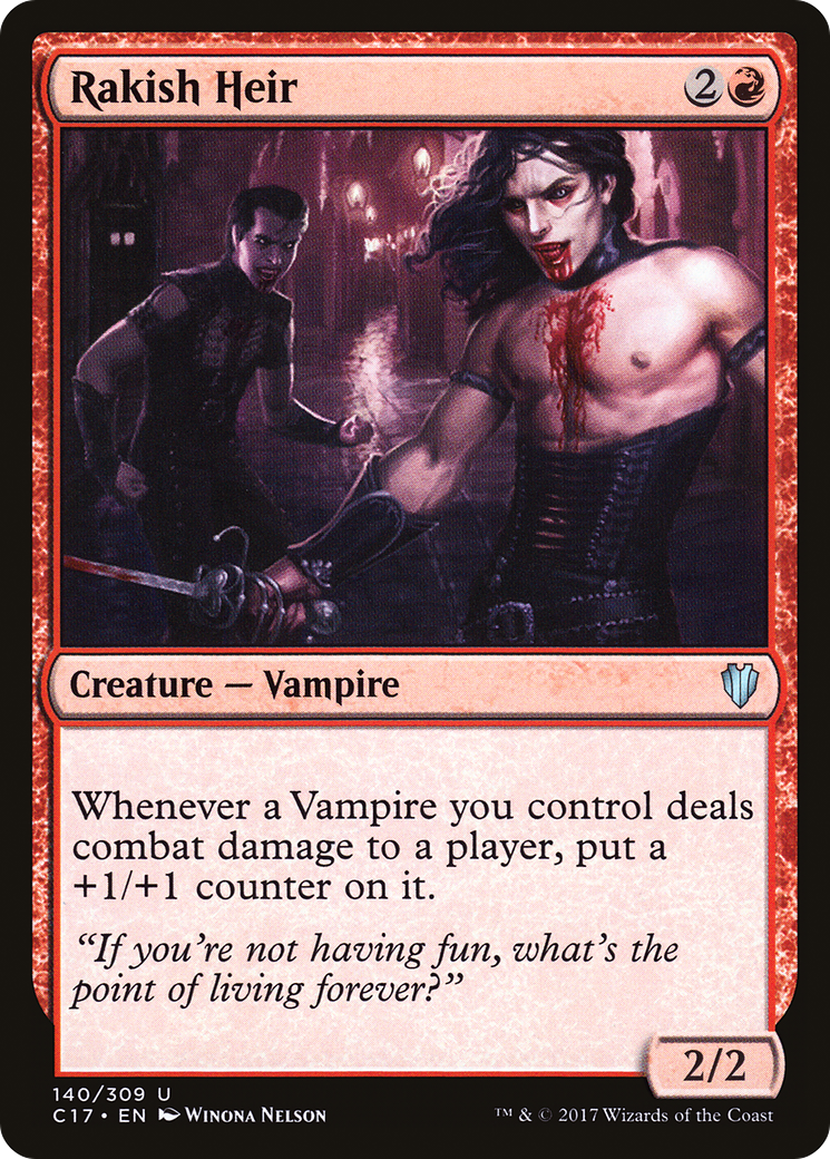 Rakish Heir (C17-140) [Commander 2017] MTG Single Wizards of the Coast