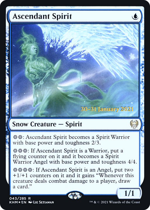 Ascendant Spirit (PRE-043) [Kaldheim Promos] Foil MTG Single Wizards of the Coast