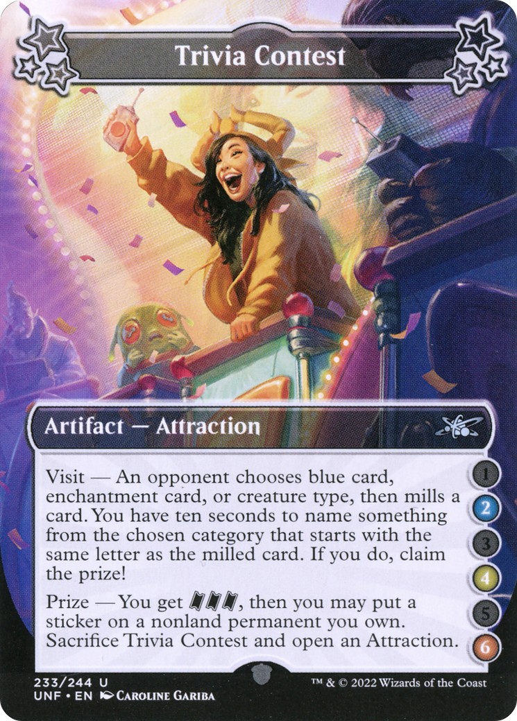 Trivia Contest (UNF-233B) [Unfinity] Foil MTG Single Wizards of the Coast