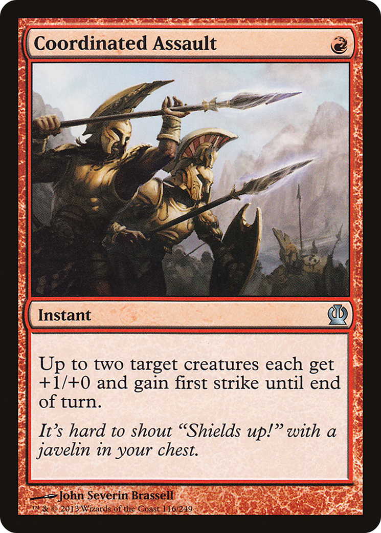 Coordinated Assault (THS-116) [Theros] Foil MTG Single Wizards of the Coast