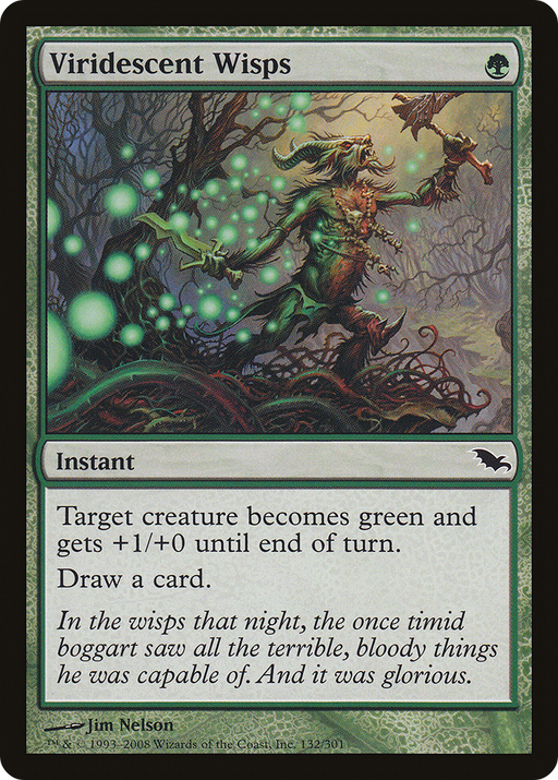 Viridescent Wisps (SHM-132) [Shadowmoor] MTG Single Wizards of the Coast