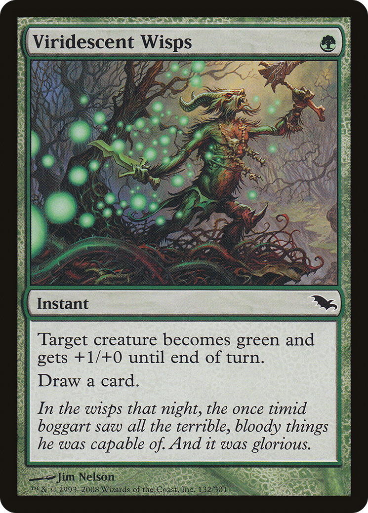 Viridescent Wisps (SHM-132) [Shadowmoor] Foil MTG Single Wizards of the Coast