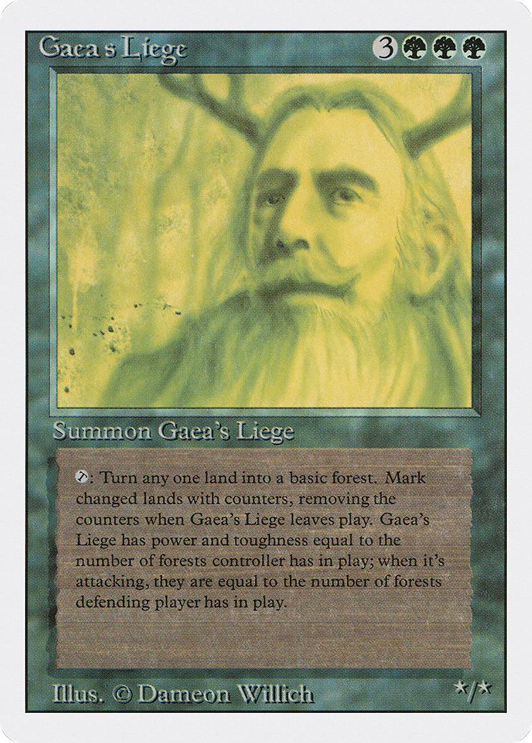 Gaea's Liege (3ED-) [Revised Edition] MTG Single Wizards of the Coast
