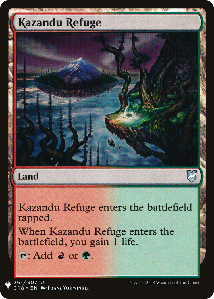 Kazandu Refuge (LIST-C18-261) [Mystery Booster] The List MTG Single Wizards of the Coast